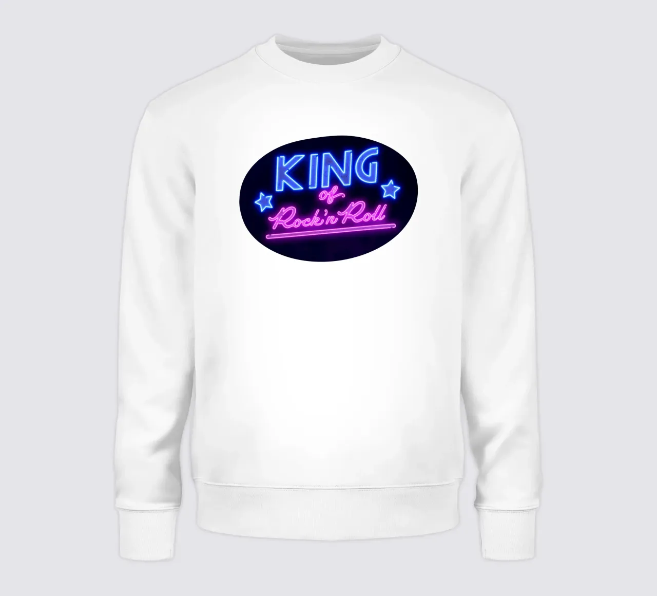 Lettere al neon in rosa e blu. Un po' di rock'n roll. felpa da CalliLetters