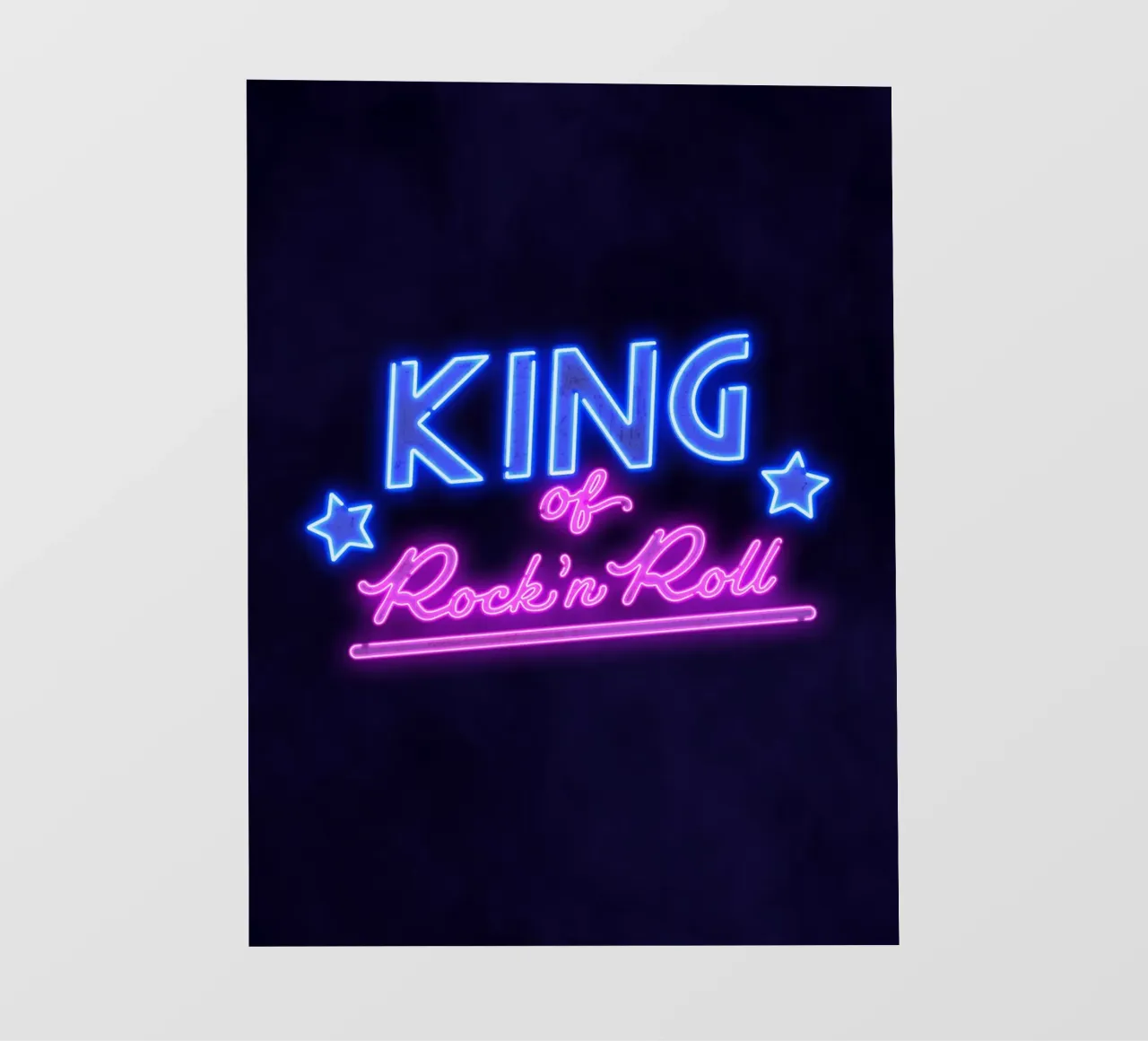 Lettere al neon in rosa e blu. Un po' di rock'n roll. pellicola backlit da CalliLetters