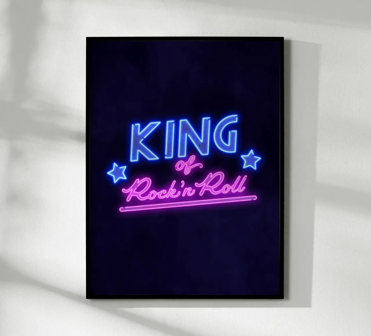 Lettere al neon in rosa e blu. Un po' di rock'n roll. carta hahnemühle da CalliLetters
