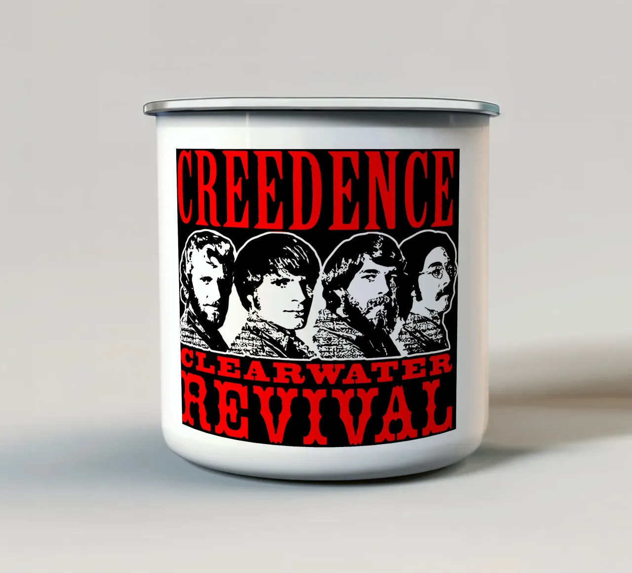 CCR Rock Band California tazza in smalto da igoshartwrks