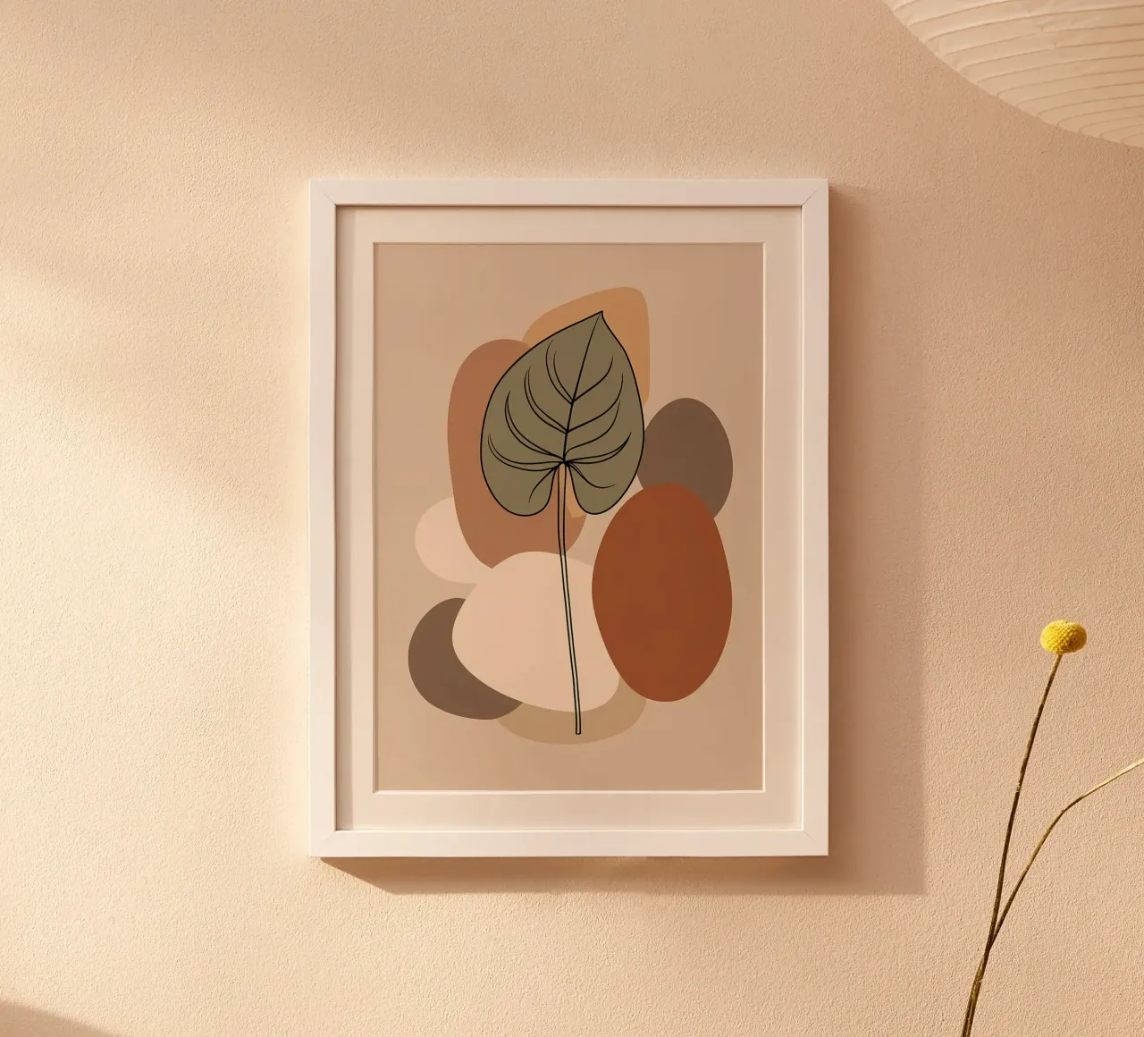 Minimalist one line drawing of a single Philodendron leaf hahnemühle by Bloom And Brush