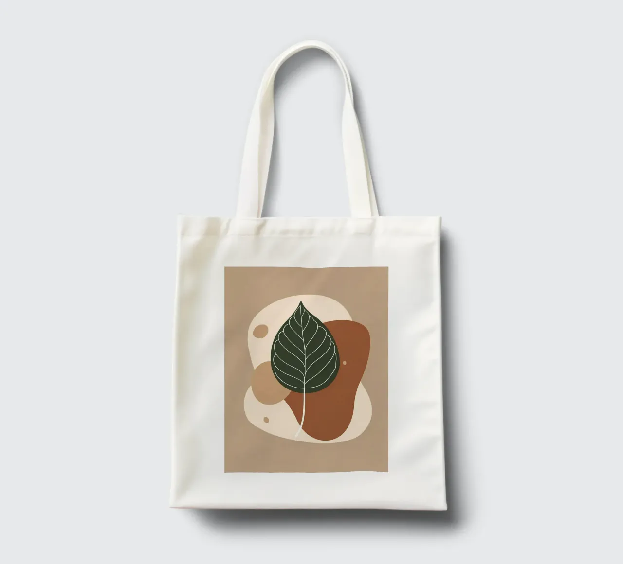 Disegno minimalista a una linea di un singolo fico a foglia di violino borsa in juta da Bloom And Brush