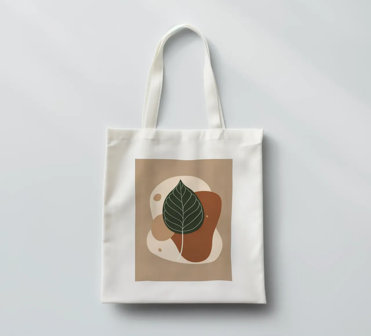 Disegno minimalista a una linea di un singolo fico a foglia di violino borsa in juta da Bloom And Brush