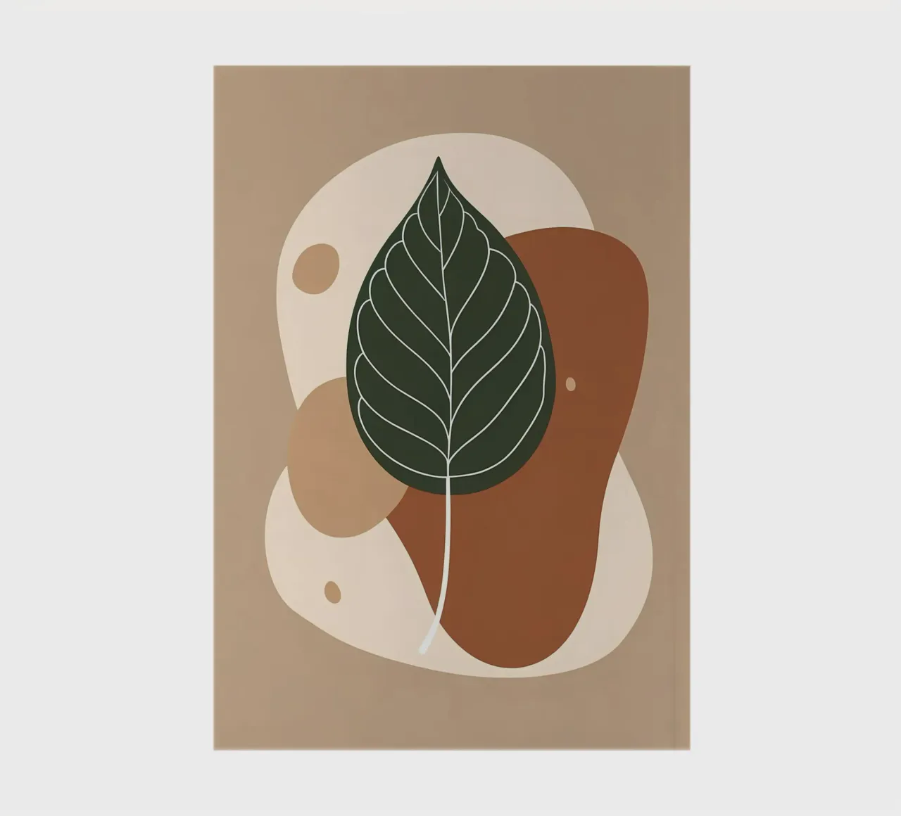 Minimalist one line drawing of a single fiddle leaf fig notebook by Bloom And Brush