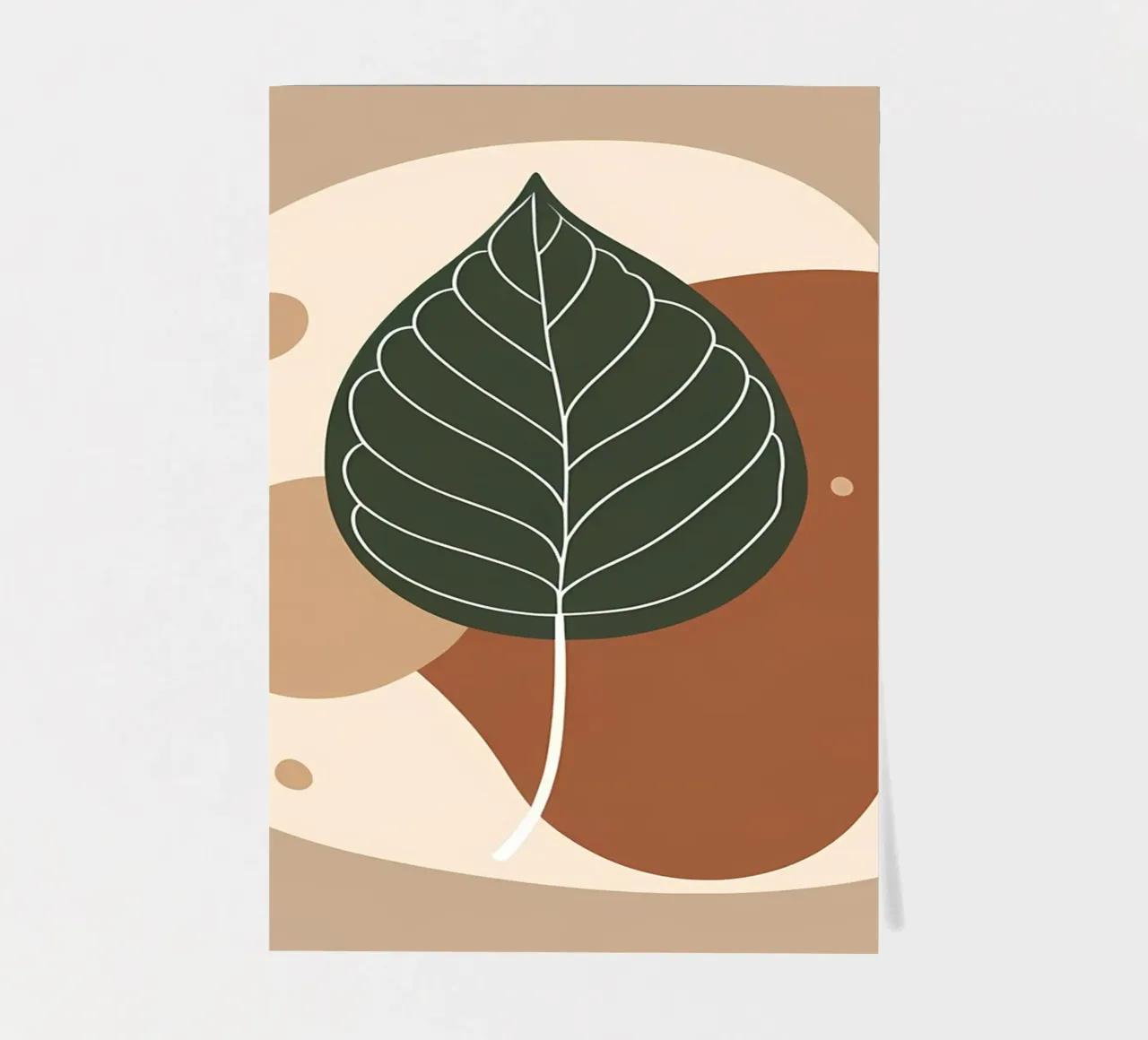 Minimalist one line drawing of a single fiddle leaf fig sticker sheet by Bloom And Brush