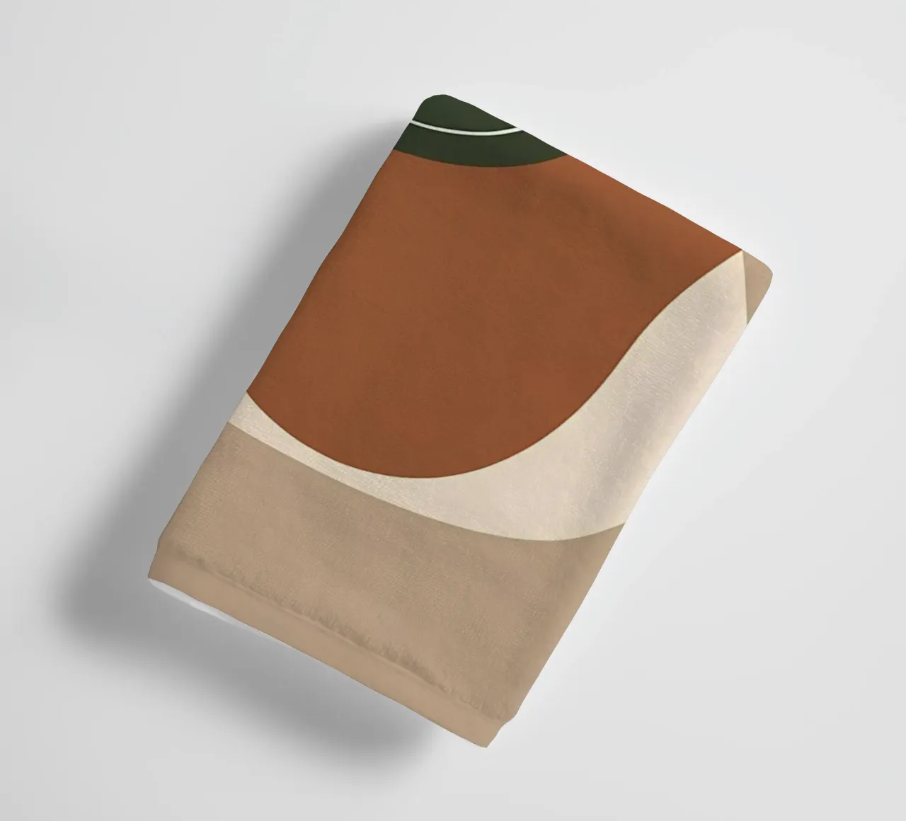 Disegno minimalista a una linea di un singolo fico a foglia di violino asciugamano da bagno da Bloom And Brush