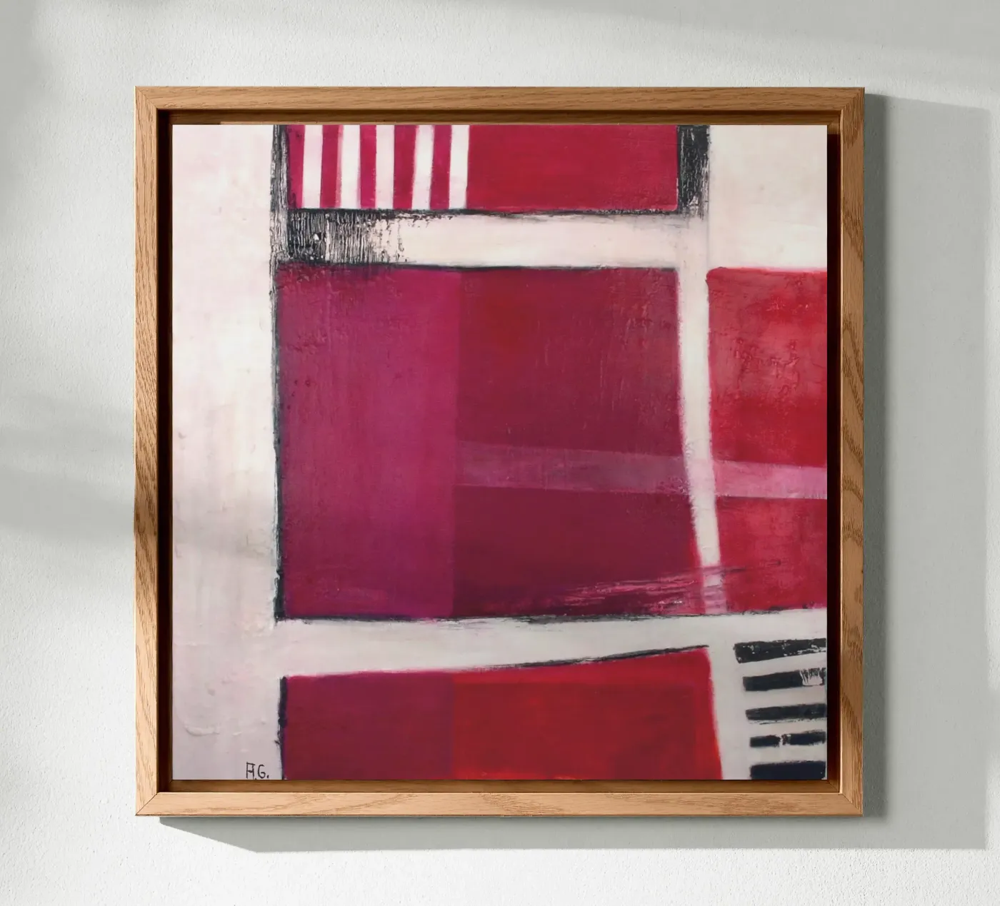 Red I forex plate by Anita Gewald