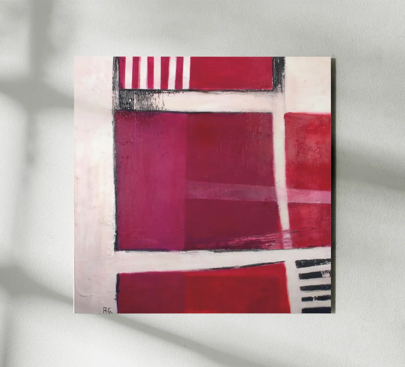 Red I forex plate by Anita Gewald