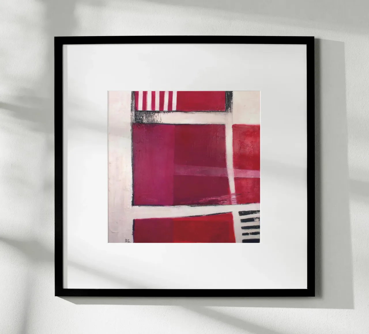 Rood I poster van Anita Gewald