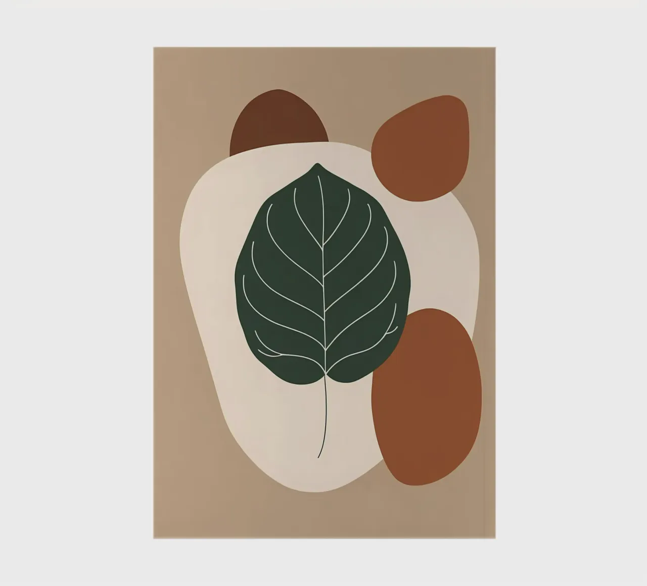 Minimalist one line drawing of a single fiddle leaf fig notebook by Bloom And Brush