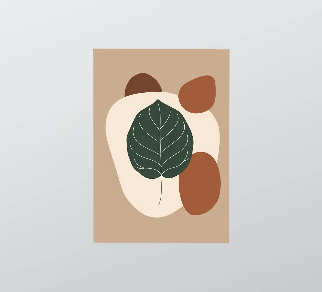 Minimalist one line drawing of a single fiddle leaf fig sticker by Bloom And Brush