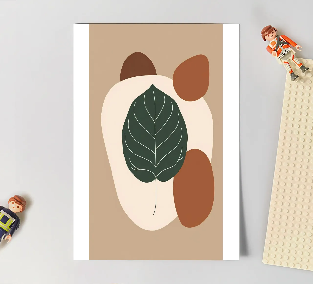 Minimalist one line drawing of a single fiddle leaf fig sticker sheet by Bloom And Brush