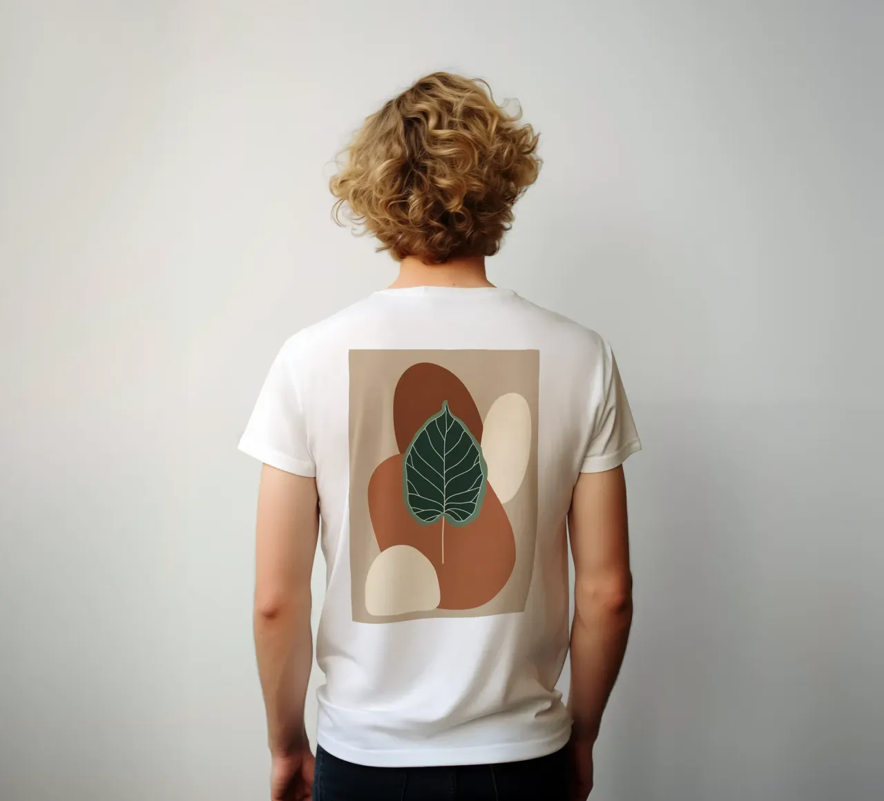 Minimalist one line drawing of a single fiddle leaf fig t-shirt by Bloom And Brush