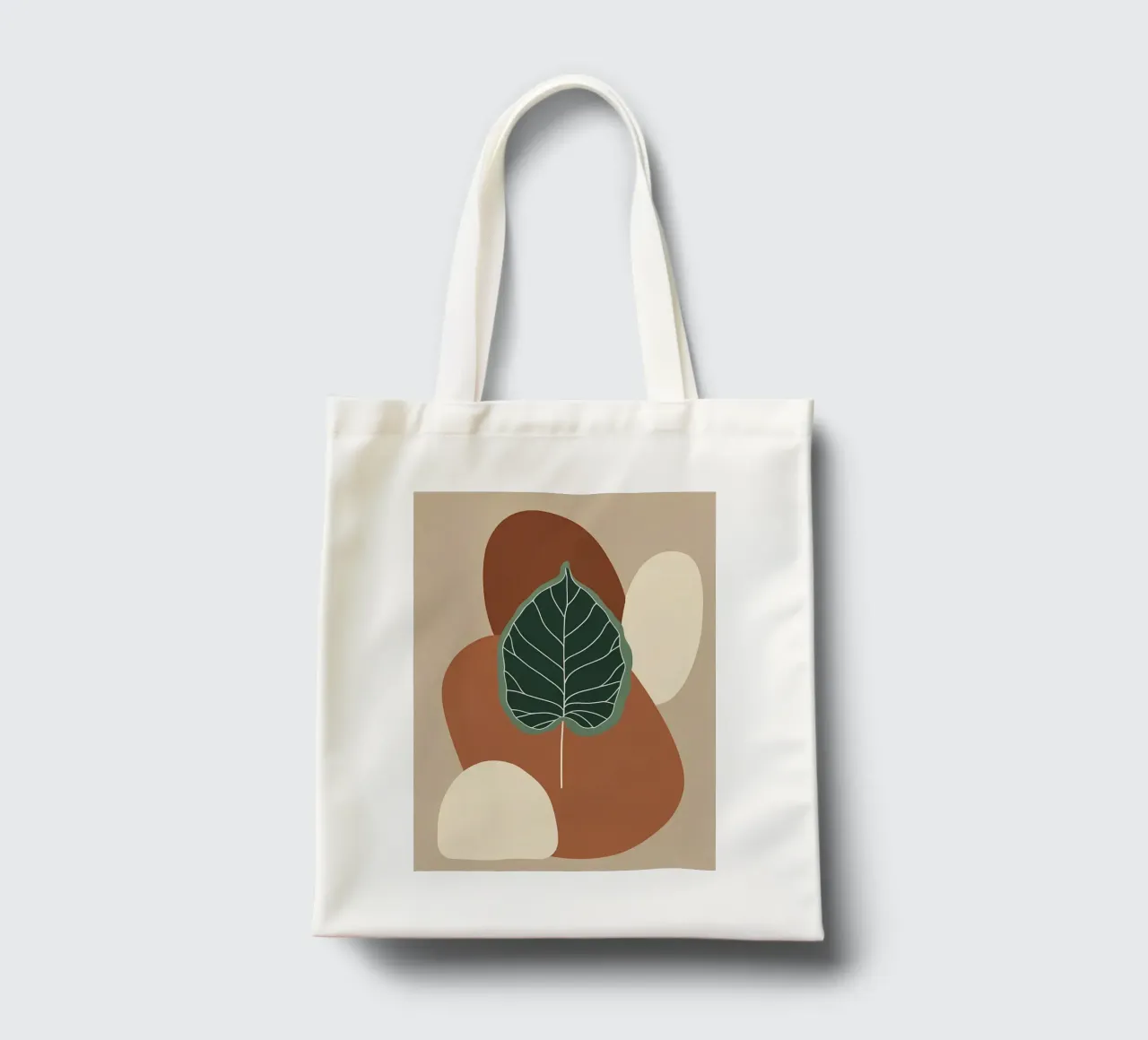Minimalist one line drawing of a single fiddle leaf fig tote bag by Bloom And Brush