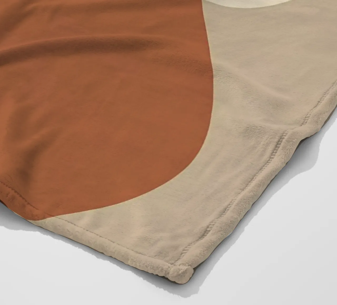 Minimalist one line drawing of a single fiddle leaf fig fleece blanket by Bloom And Brush