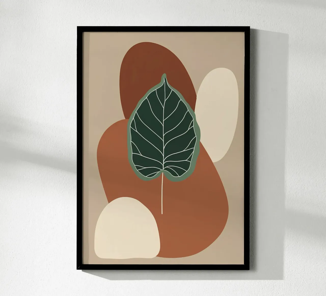 Minimalist one line drawing of a single fiddle leaf fig hahnemühle by Bloom And Brush
