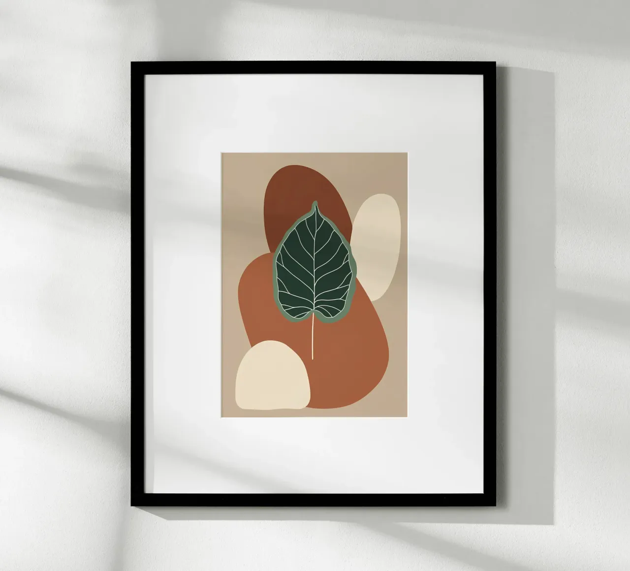 Minimalist one line drawing of a single fiddle leaf fig hahnemühle by Bloom And Brush
