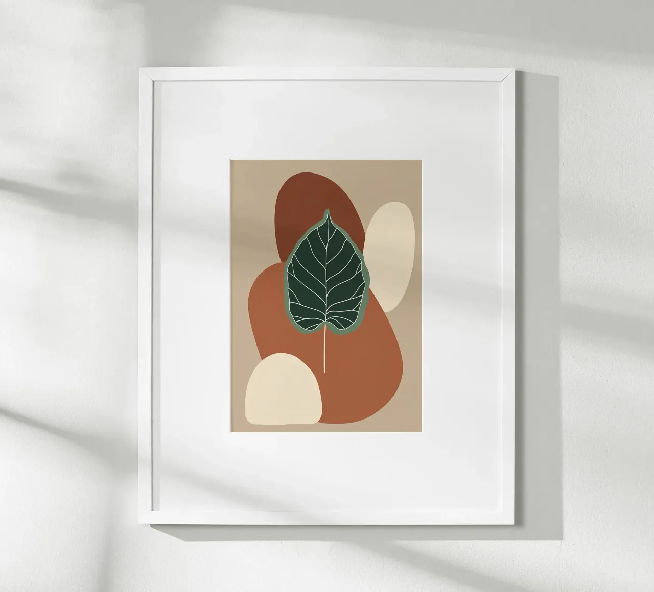 Minimalist one line drawing of a single fiddle leaf fig hahnemühle by Bloom And Brush