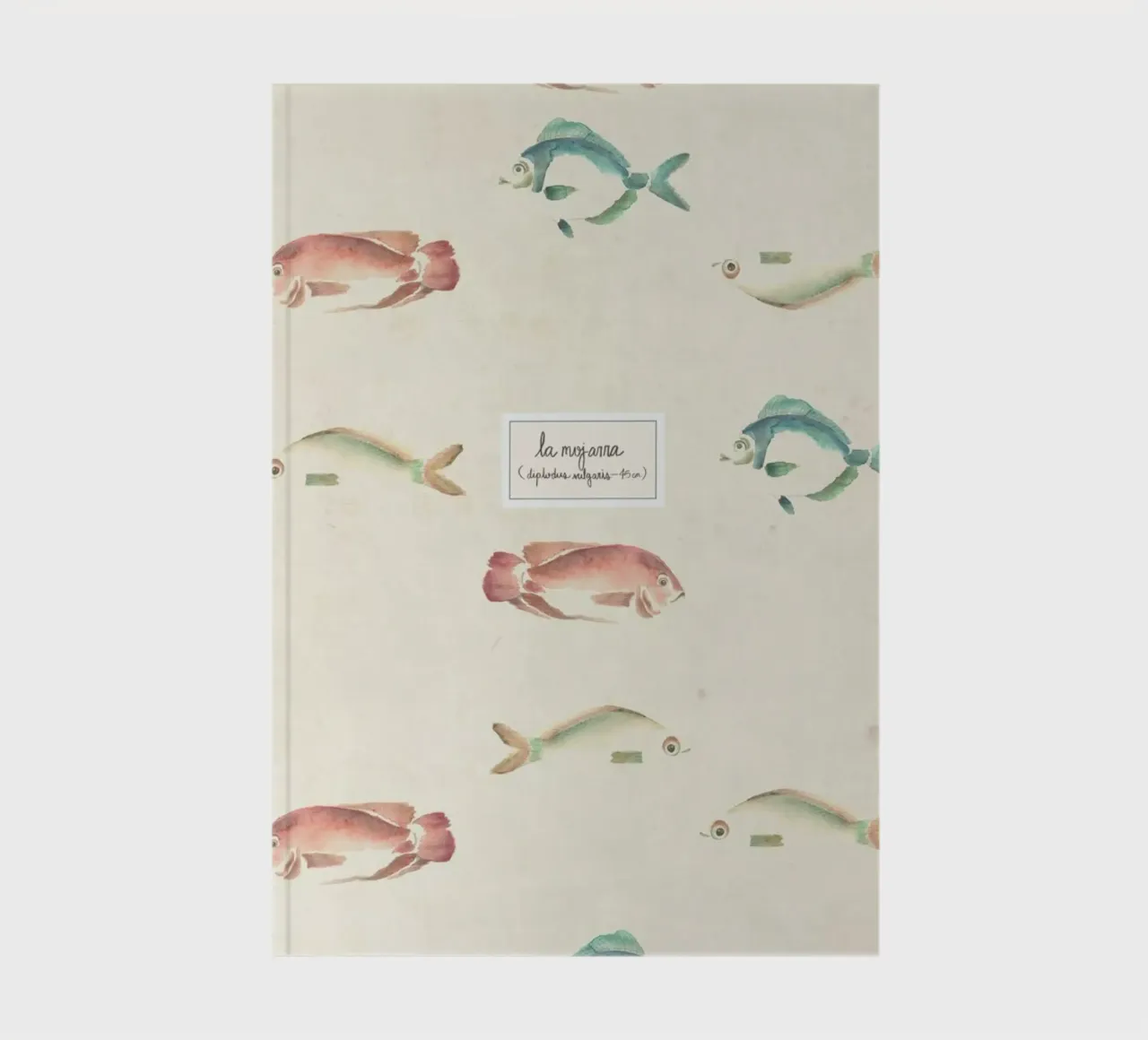 Las Mojarras Vert ( Poster) notebook by Sandra De Leon