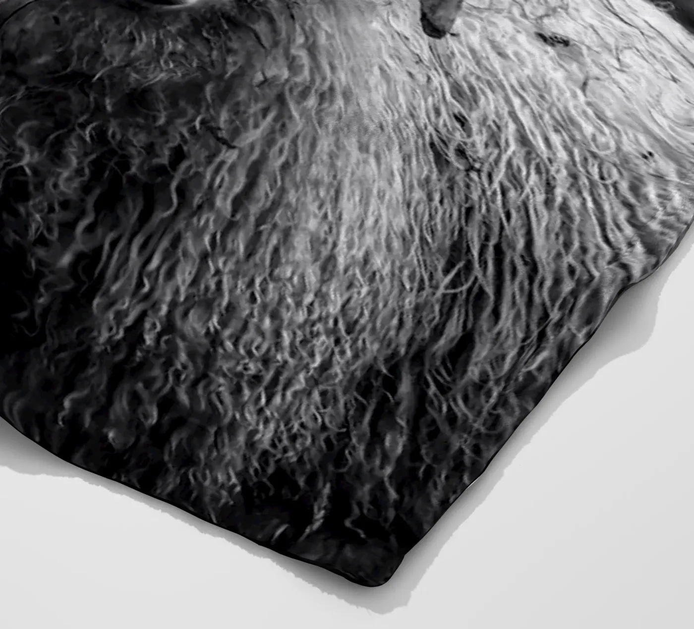 Two sheep fleece blanket by Fjöllart