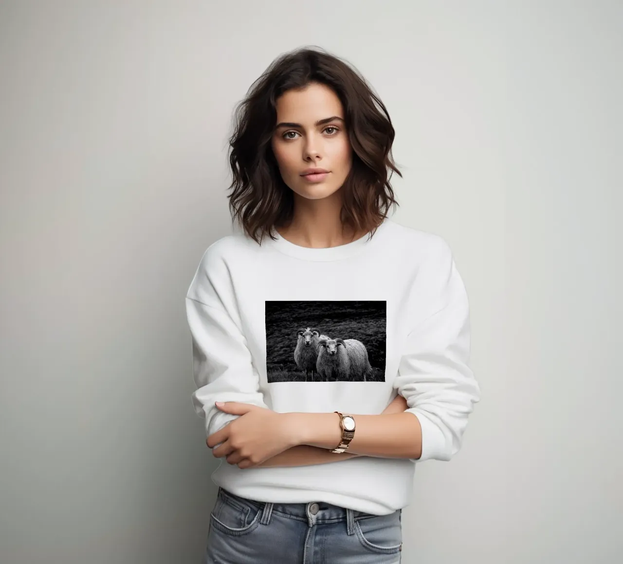 Due pecore felpa da Fjöllart