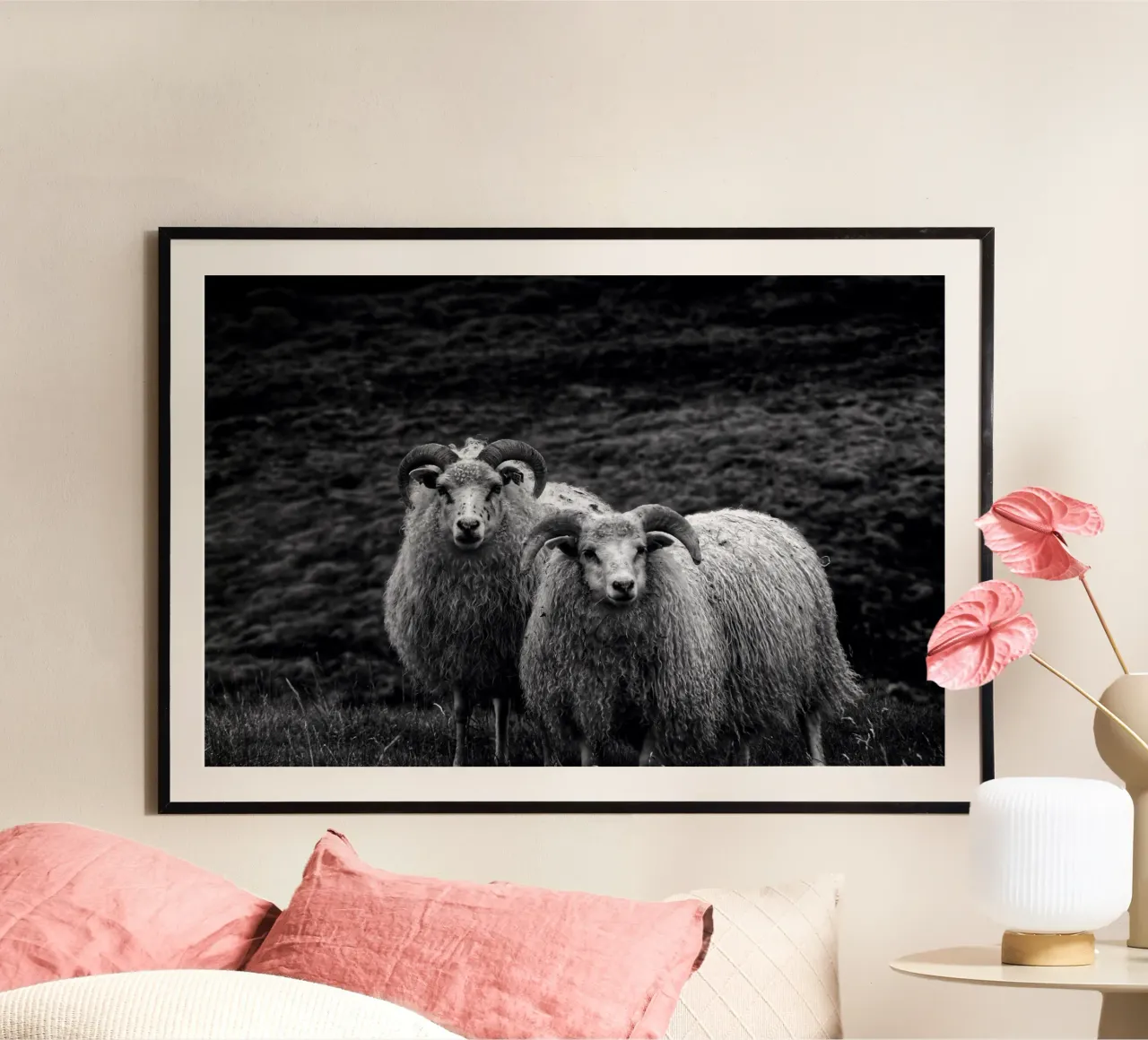 Due pecore poster da Fjöllart