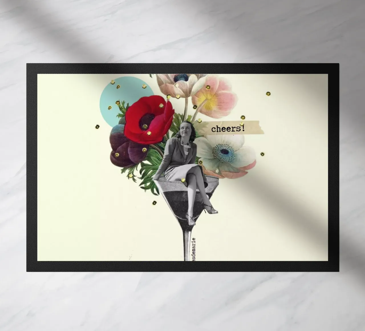 Cheers deurmat van collagesdemarie