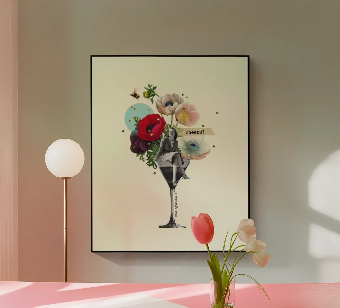 Cheers Acryl-Glas von collagesdemarie