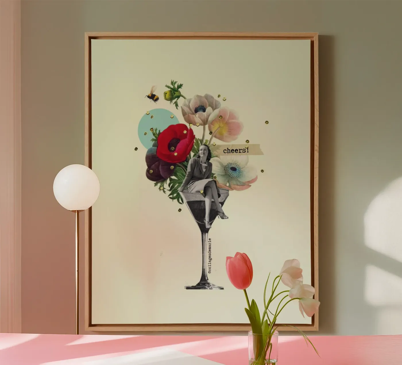 Cheers canvas van collagesdemarie