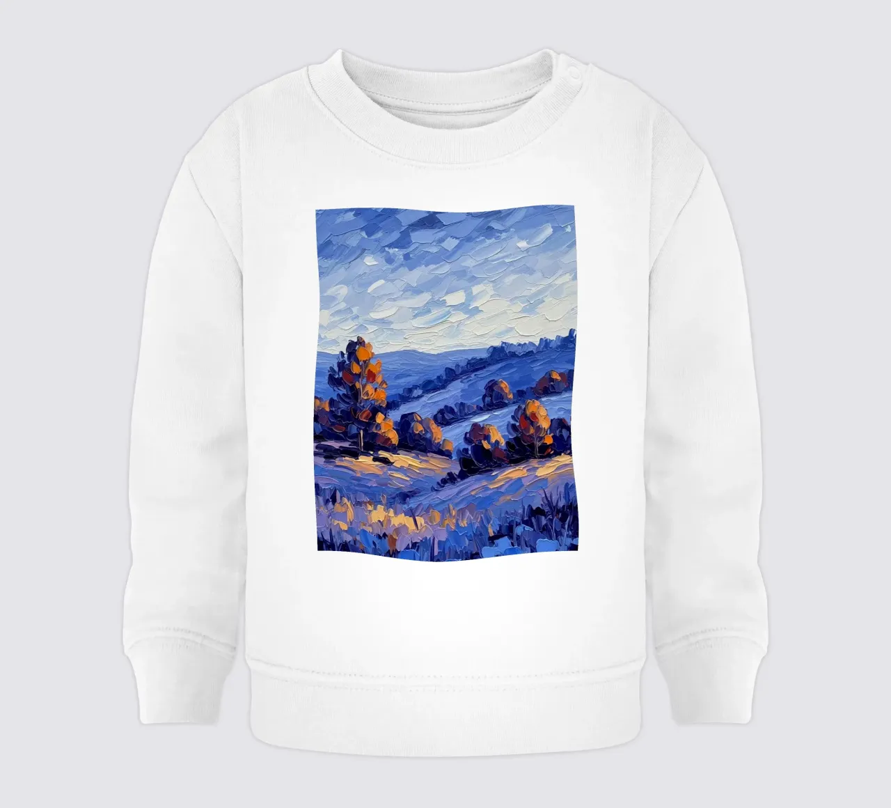 L'abbraccio dell'autunno: Un coltello a palette strutturato felpa neonato da Artistic-shop