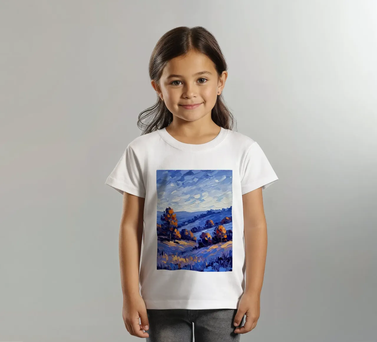 L'abbraccio dell'autunno: Un coltello a palette strutturato t-shirt bambini da Artistic-shop
