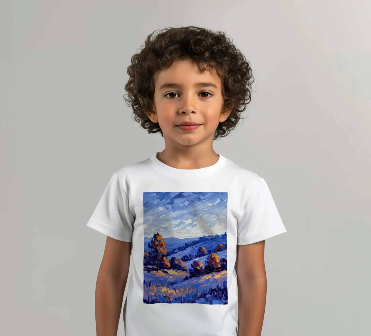 L'abbraccio dell'autunno: Un coltello a palette strutturato t-shirt bambini da Artistic-shop
