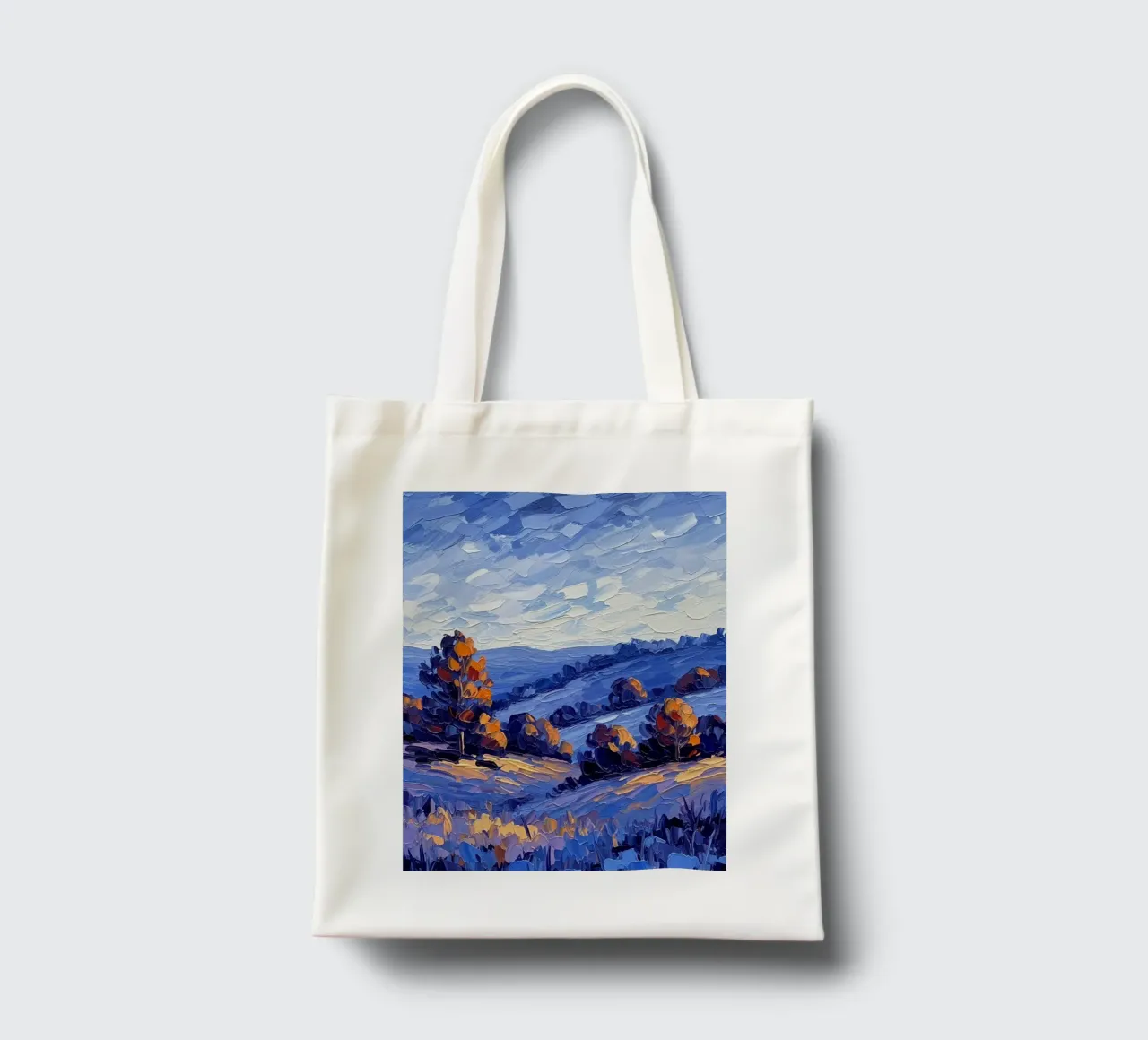 L'abbraccio dell'autunno: Un coltello a palette strutturato borsa in juta da Artistic-shop