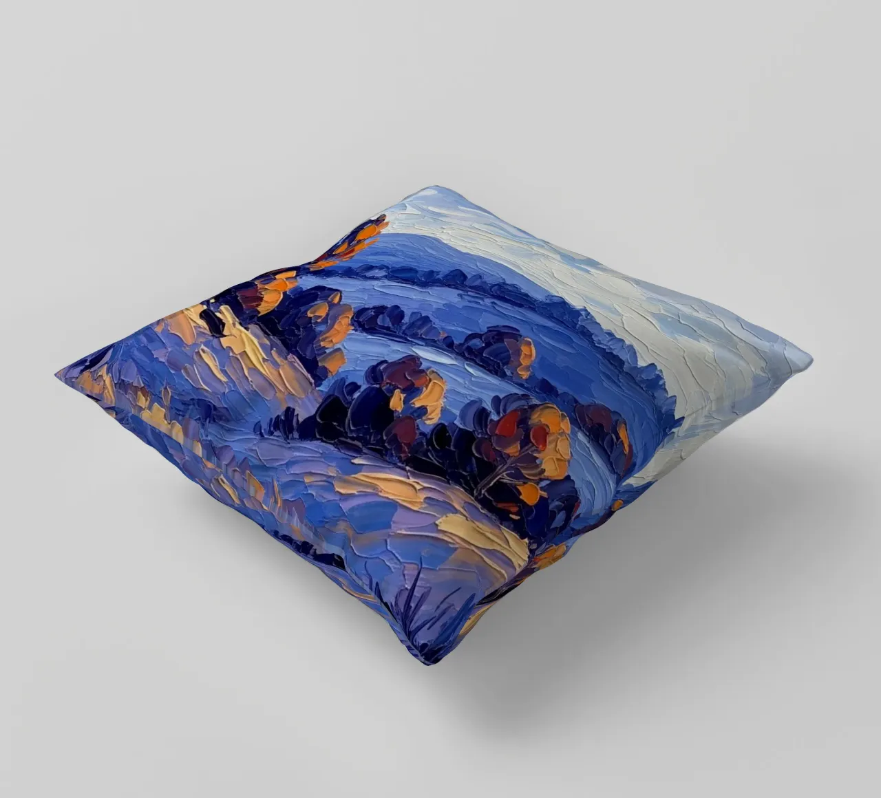 L'abbraccio dell'autunno: Un coltello a palette strutturato cuscino da Artistic-shop