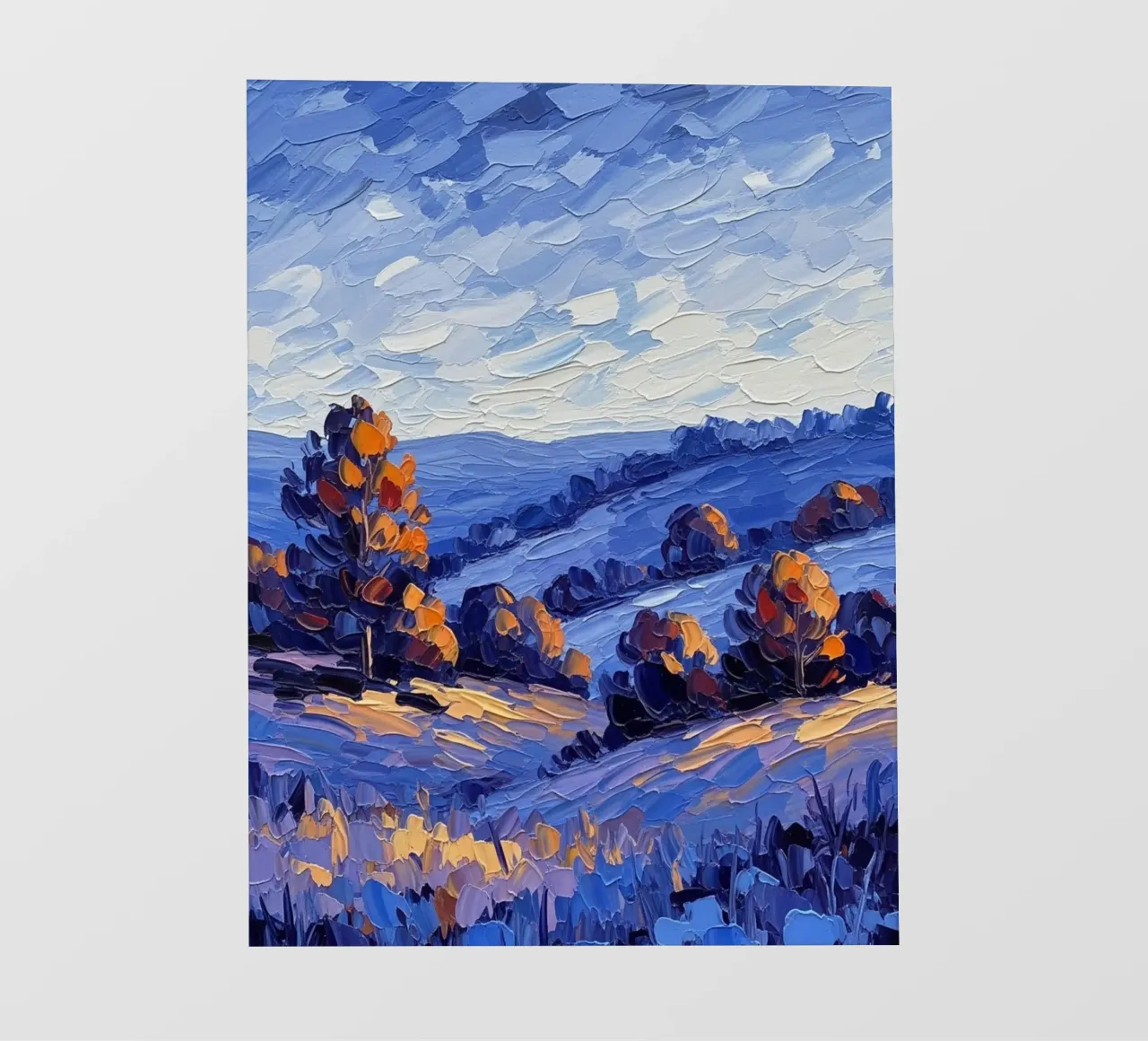 L'abbraccio dell'autunno: Un coltello a palette strutturato pellicola backlit da Artistic-shop