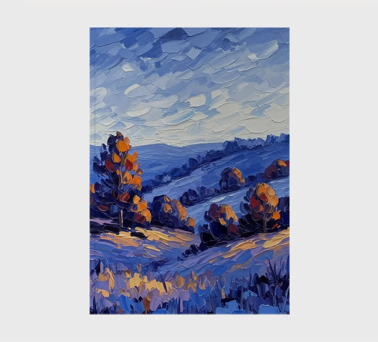 L'abbraccio dell'autunno: Un coltello a palette strutturato diario da Artistic-shop