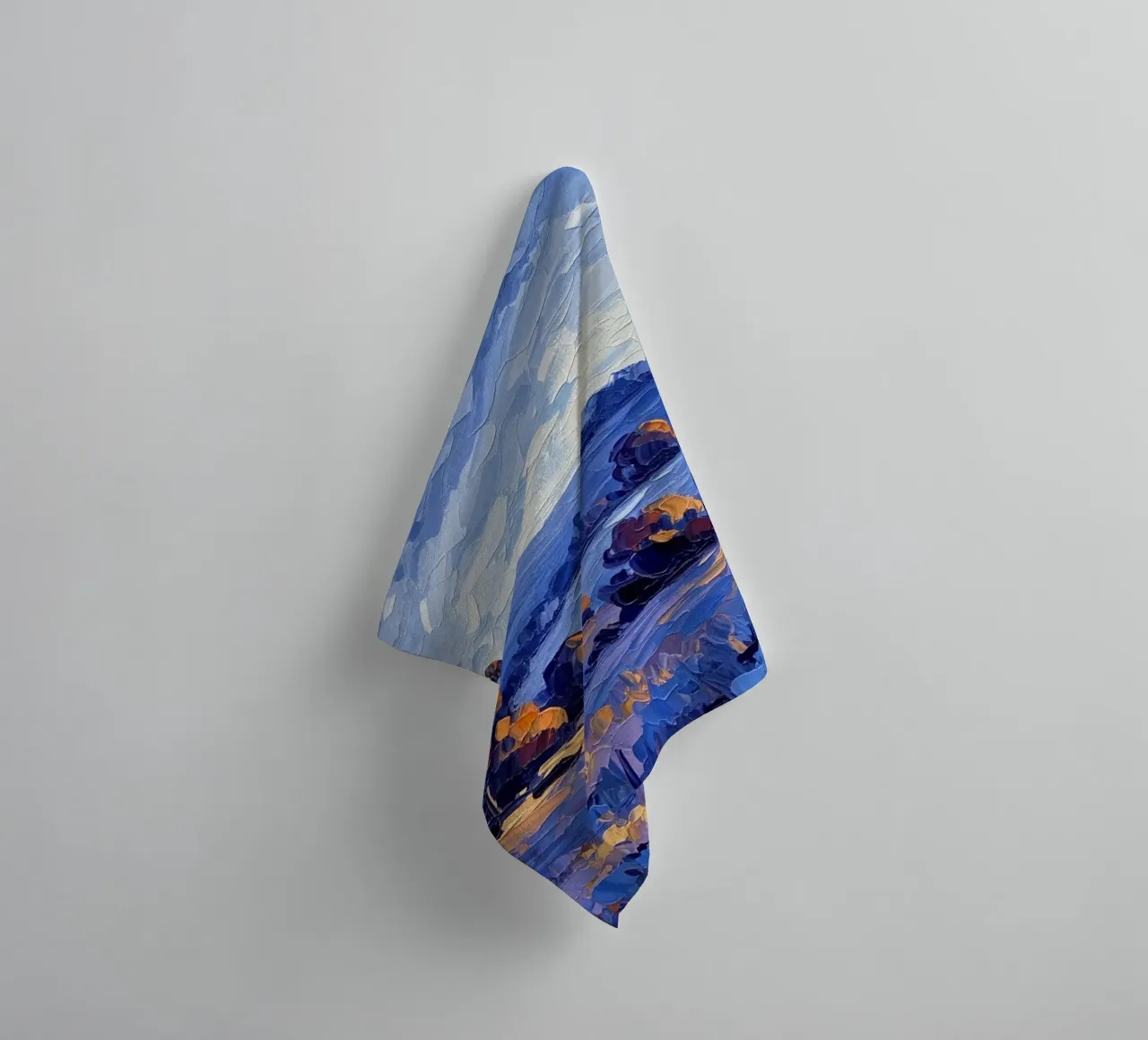 L'étreinte de l'automne : Un couteau à palette texturé serviette de bain de Artistic-shop