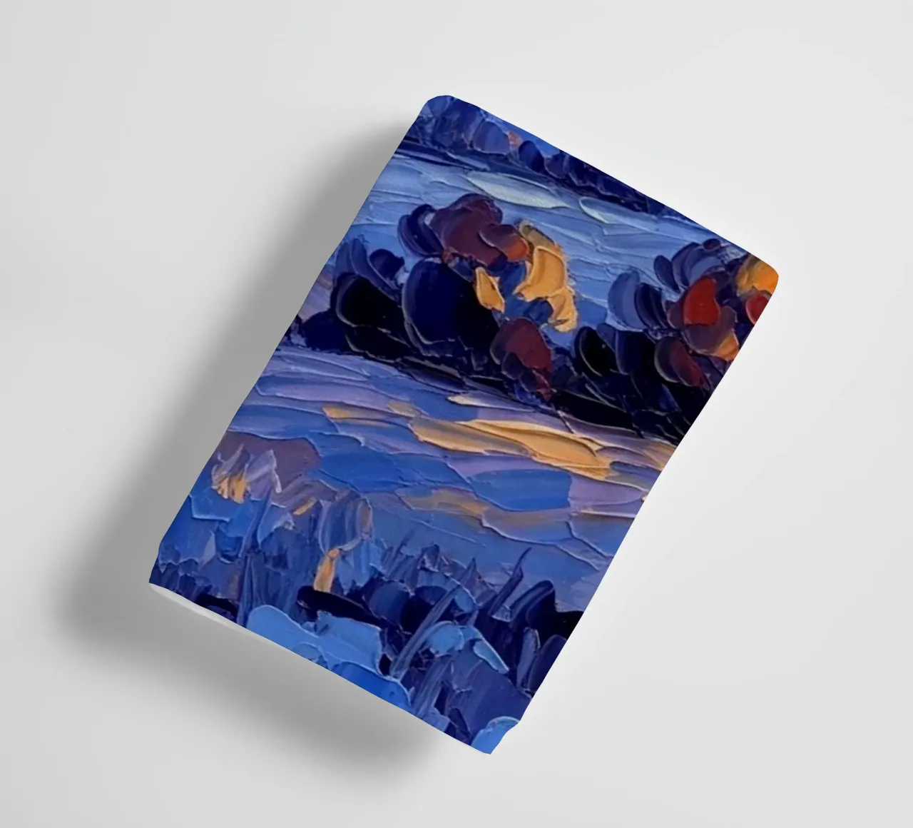 L'étreinte de l'automne : Un couteau à palette texturé serviette de bain de Artistic-shop