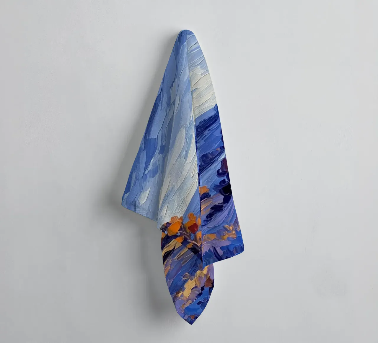 L'étreinte de l'automne : Un couteau à palette texturé serviette de bain de Artistic-shop