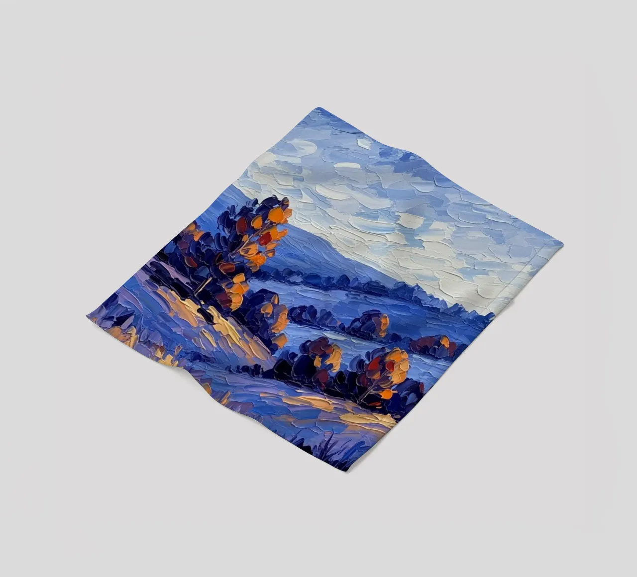 L'abbraccio dell'autunno: Un coltello a palette strutturato coperta in pile da Artistic-shop