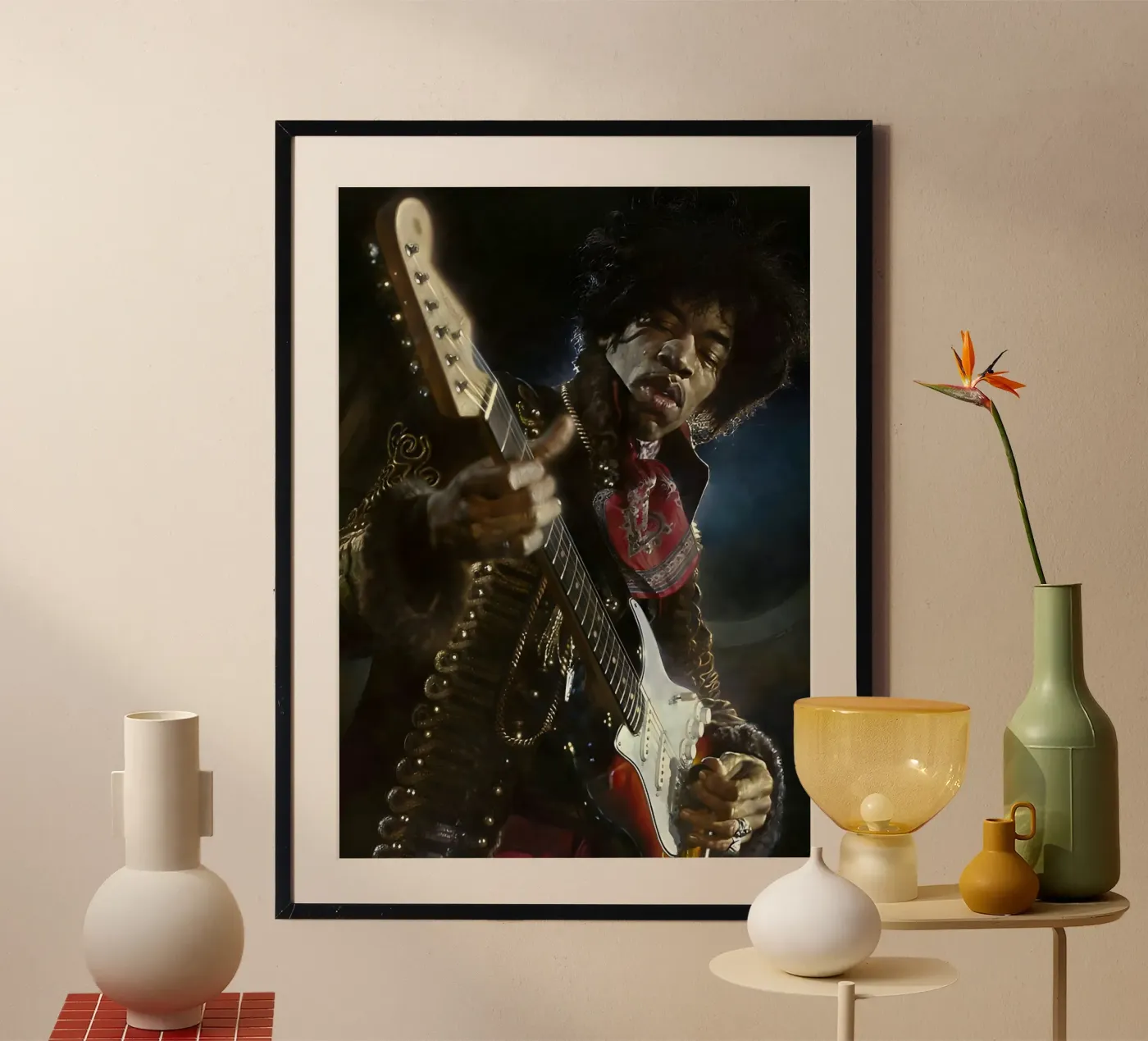 Jimi Hendrix poster da Digital Street art