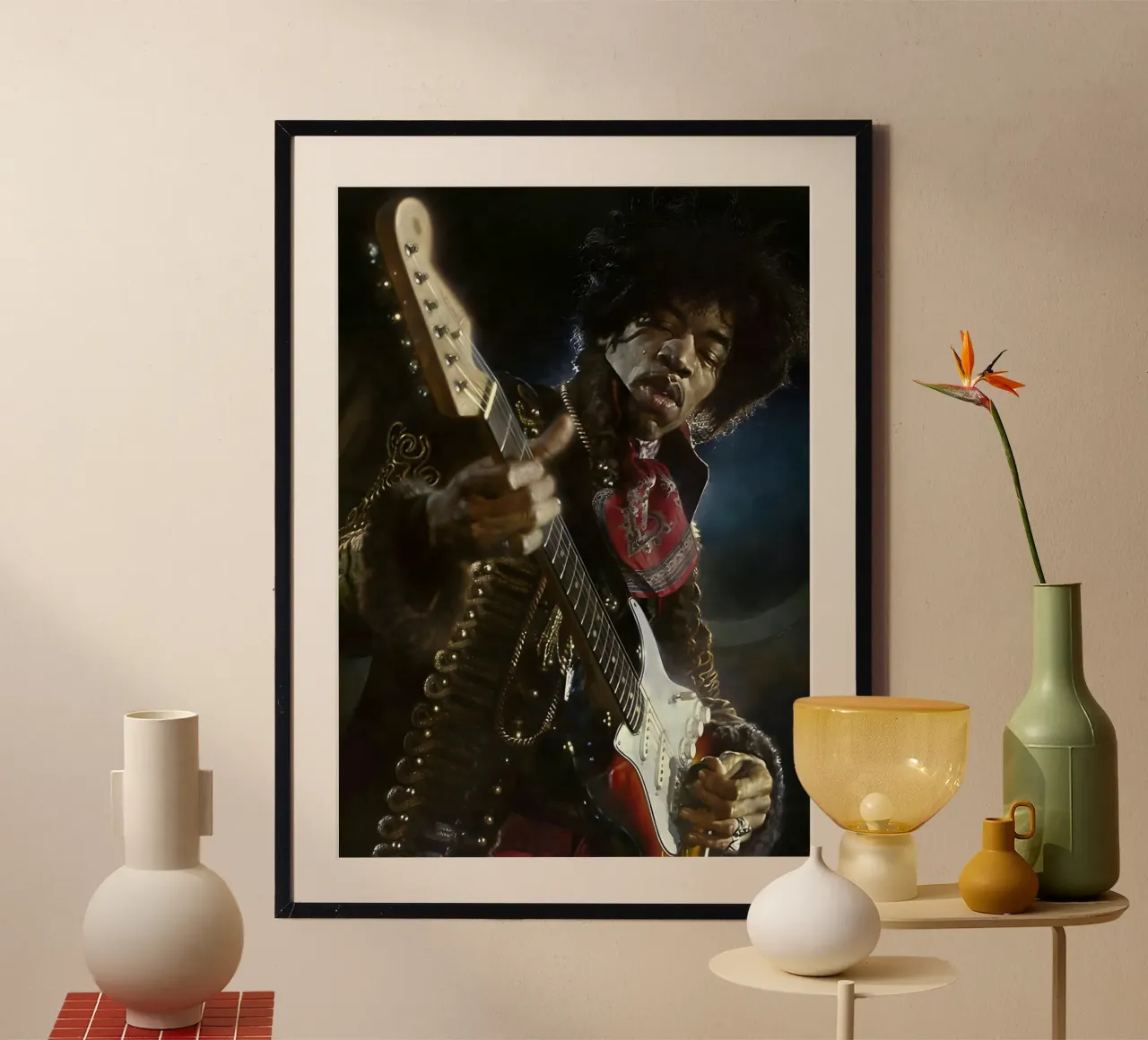 Jimi Hendrix carta hahnemühle da The Poster Hub