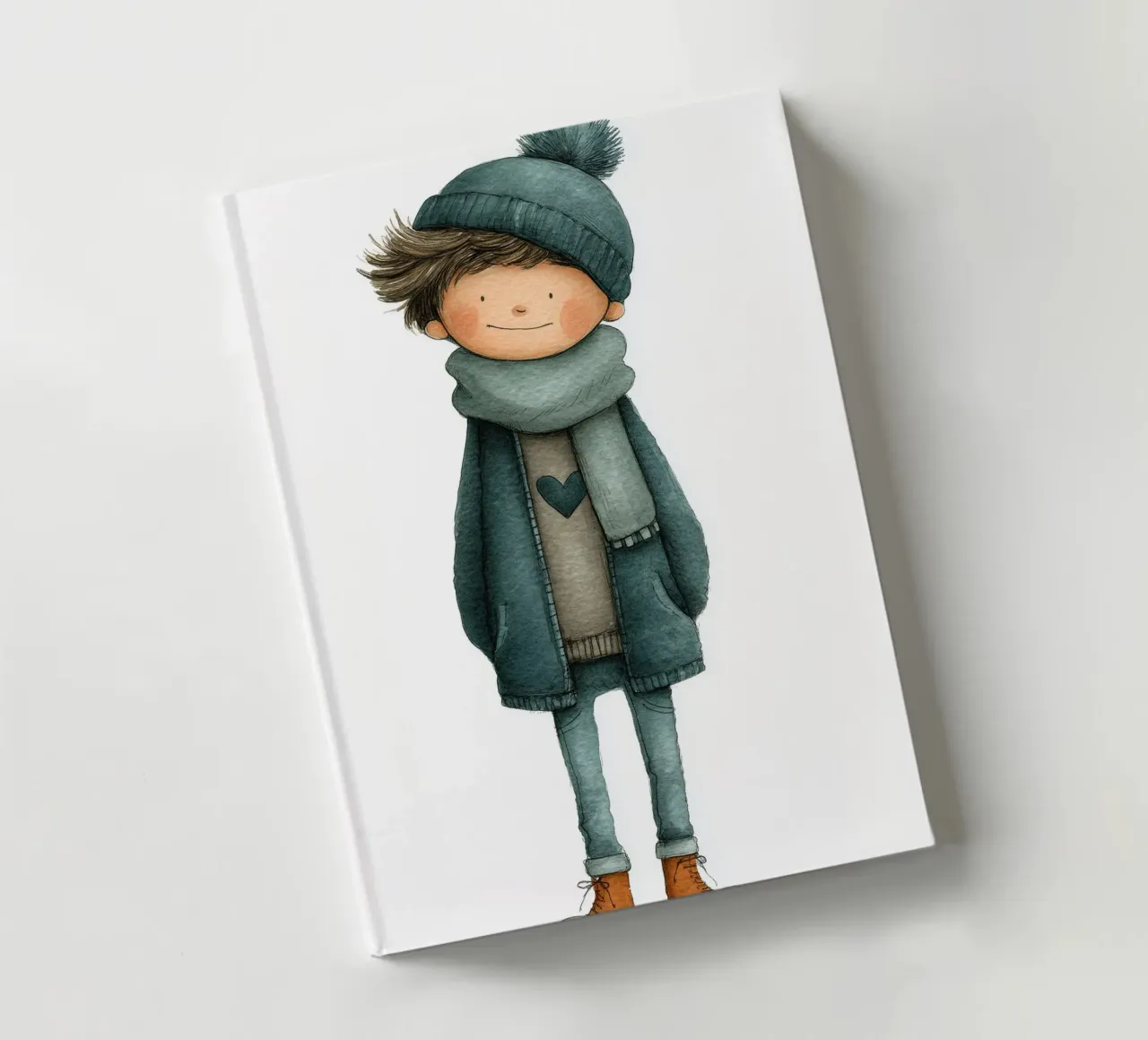 Poster per la cameretta di un bambino con cappello e sciarpa diario da Kid’s Dream