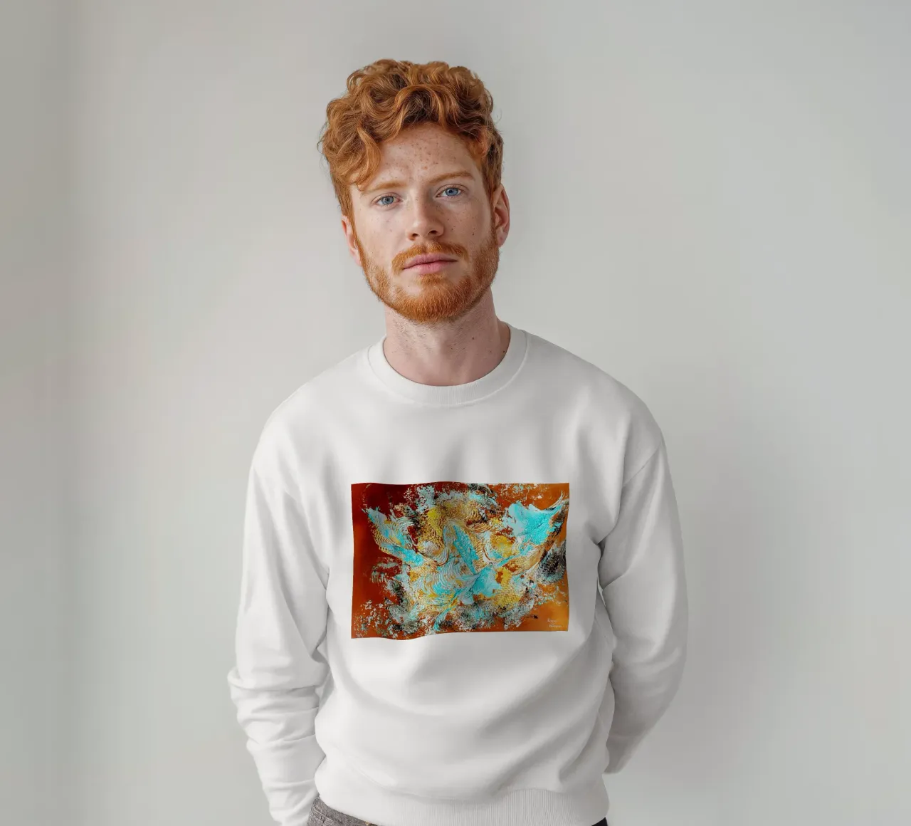 IDEAL GIFT 96 invers. felpa da Thierry Vobmann Abstract painting