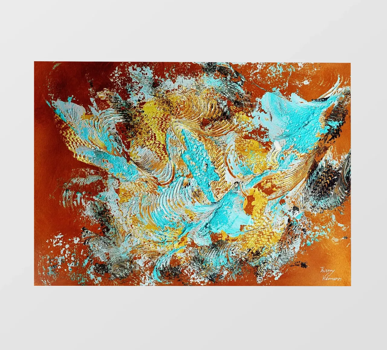 IDEAL GIFT 96 invers. pellicola backlit da Thierry Vobmann Abstract painting