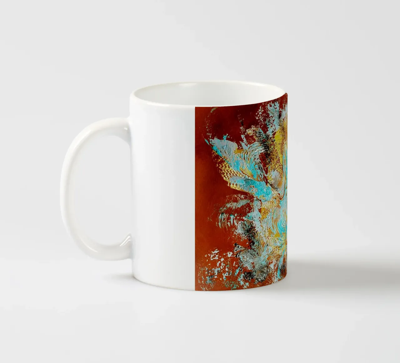 IDEAL GIFT 96 invers. tazza in ceramica da Thierry Vobmann Abstract painting