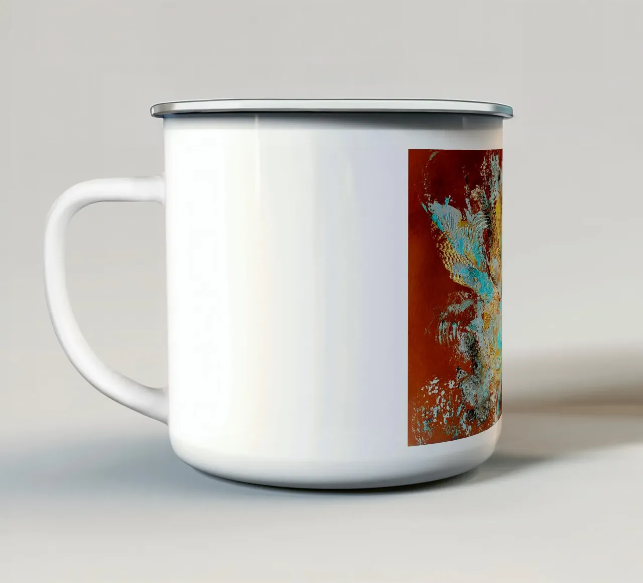 IDEAL GIFT 96 invers. tazza in smalto da Thierry Vobmann Abstract painting
