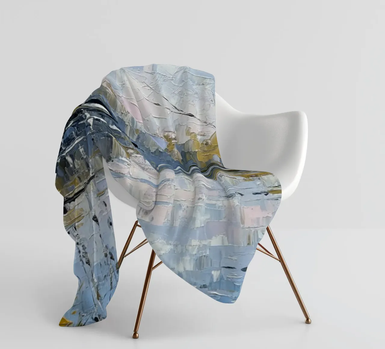 L'abbraccio dell'inverno: Un sereno bosco di betulle riflesso coperta in pile da Artistic-shop