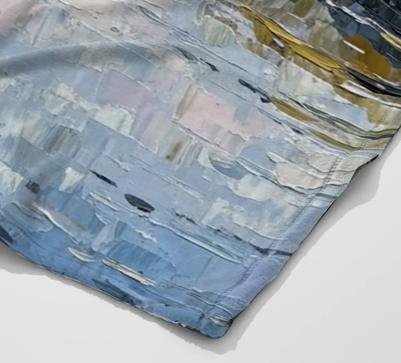 L'abbraccio dell'inverno: Un sereno bosco di betulle riflesso coperta in pile da Artistic-shop