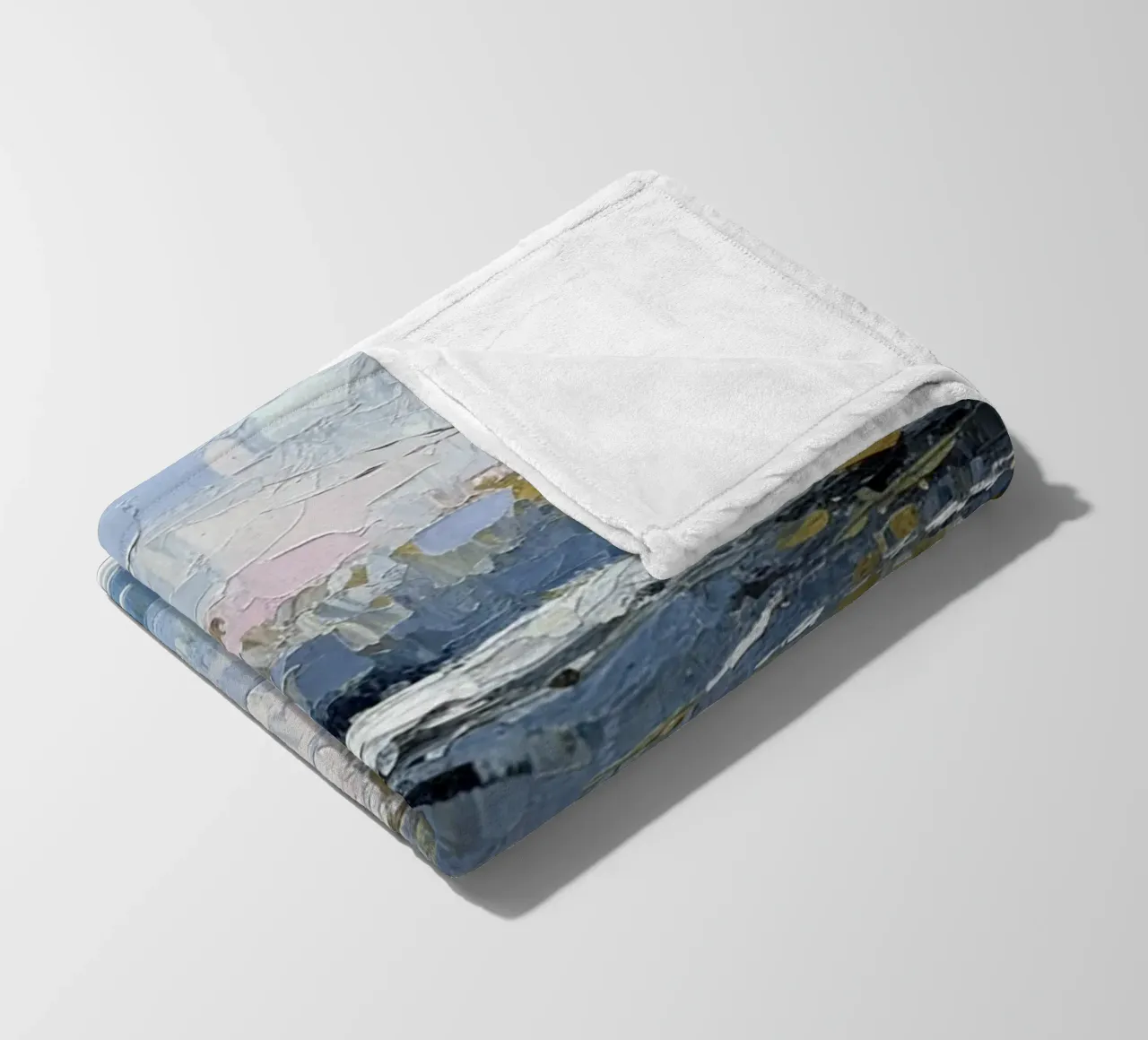 L'abbraccio dell'inverno: Un sereno bosco di betulle riflesso coperta in pile da Artistic-shop